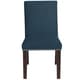 preview thumbnail 3 of 5, Skyline Furniture Nail Button Dining Chair in Linen Ocean