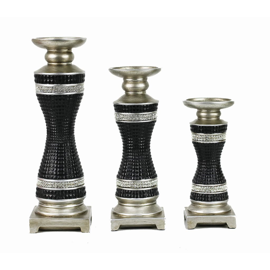 D'Lusso Designs Serena 3-piece Hurricane Candle Set
