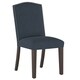 preview thumbnail 1 of 7, Skyline Furniture Nail Button Camel Back Dining Chair in Linen Navy