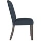 preview thumbnail 3 of 7, Skyline Furniture Nail Button Camel Back Dining Chair in Linen Navy