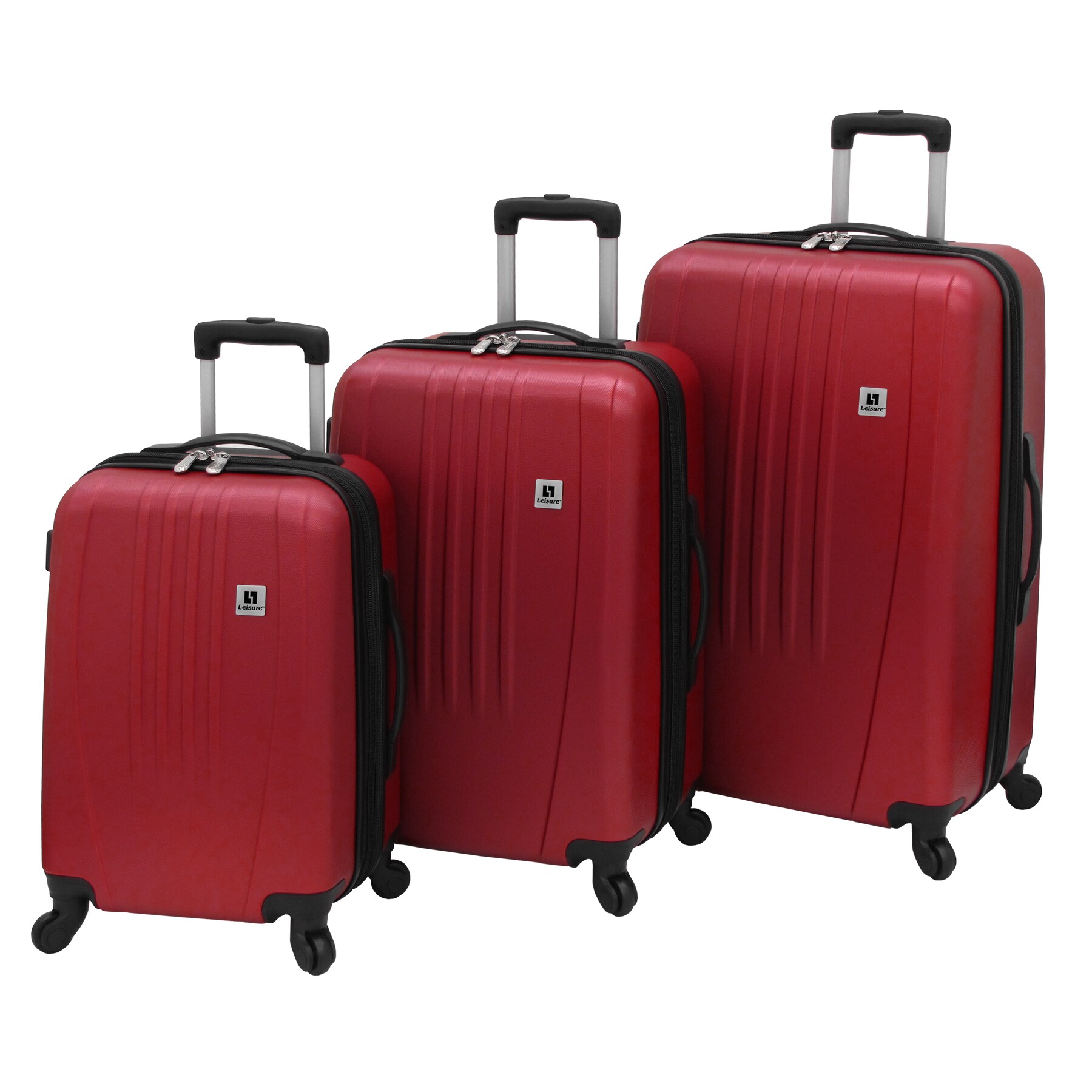 leisure 3 piece luggage set