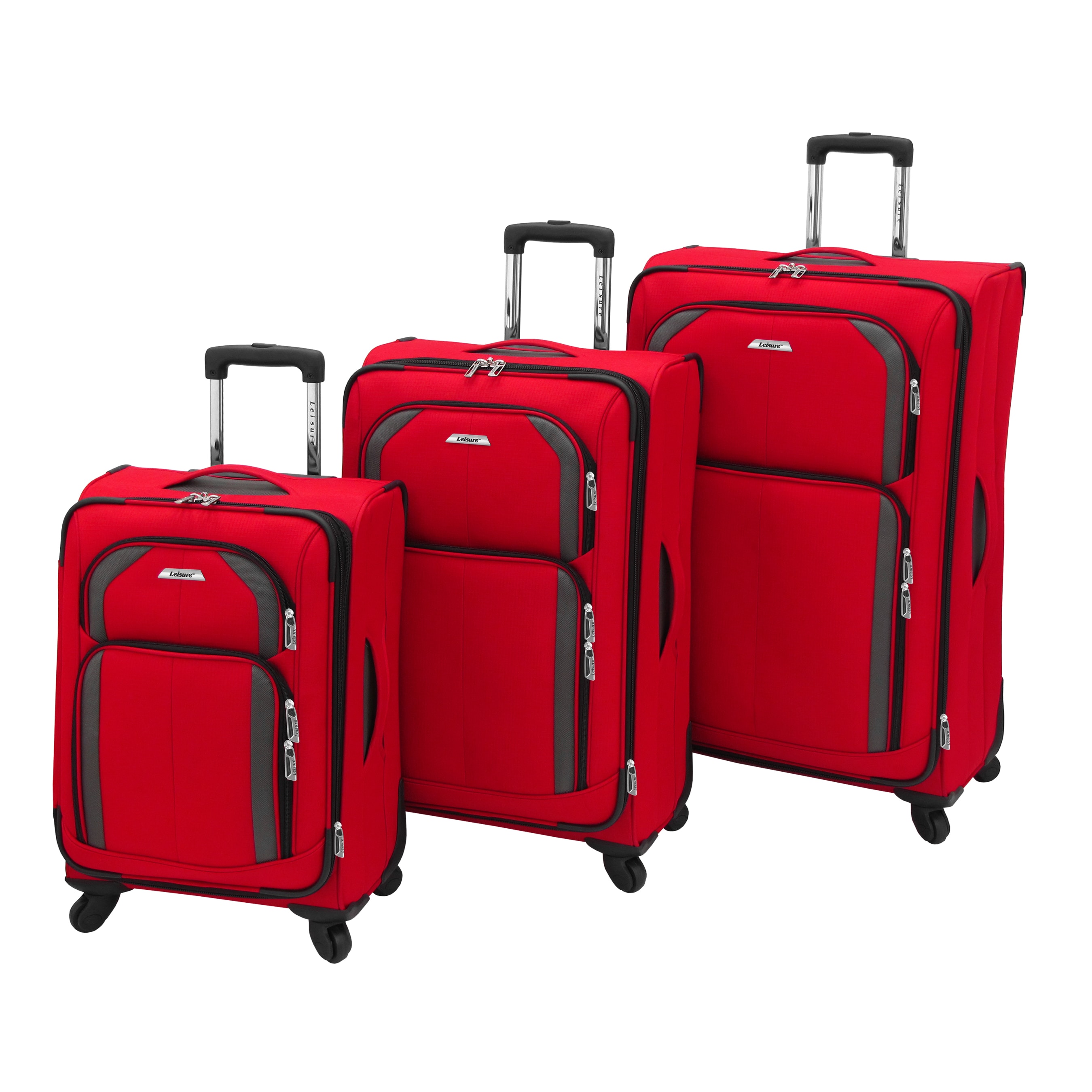 leisure 3 piece luggage set