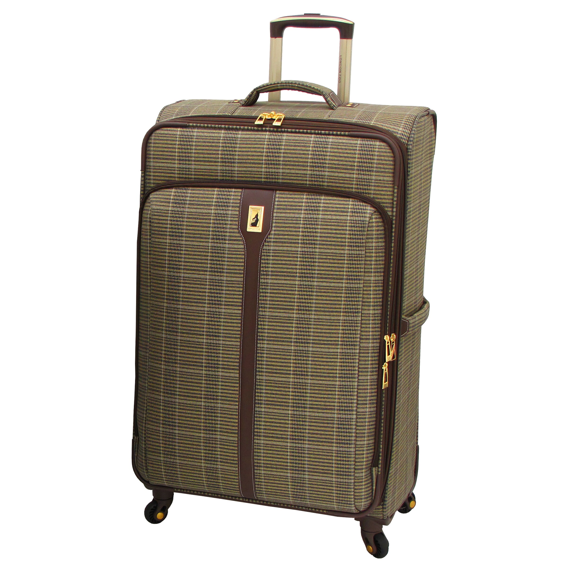 london fog plaid luggage