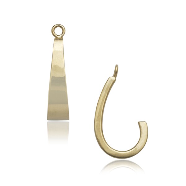 14k Yellow Gold Polished J Hoop Earring Jackets Orange On 14k Yellow Gold Polished J Hoop Earring Jackets Orange
