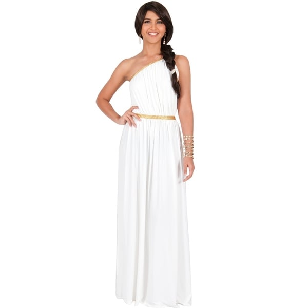 One Shoulder Grecian Dress