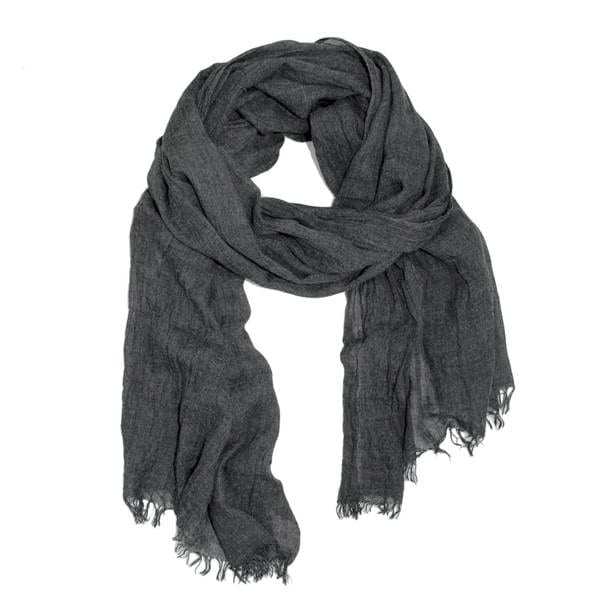 Shop Handmade Saachi Unisex Frayed Solid Scarf (China) - Free Shipping ...