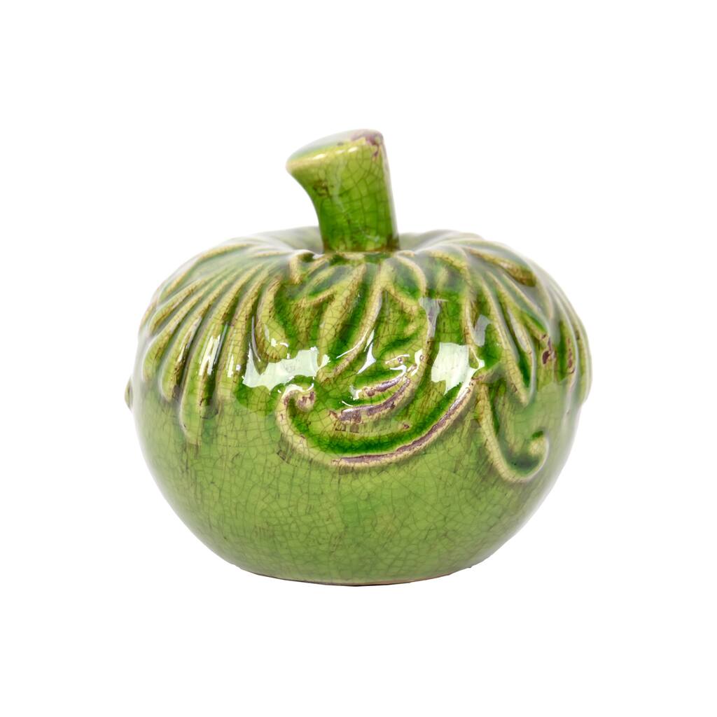 Green Ceramic Apple