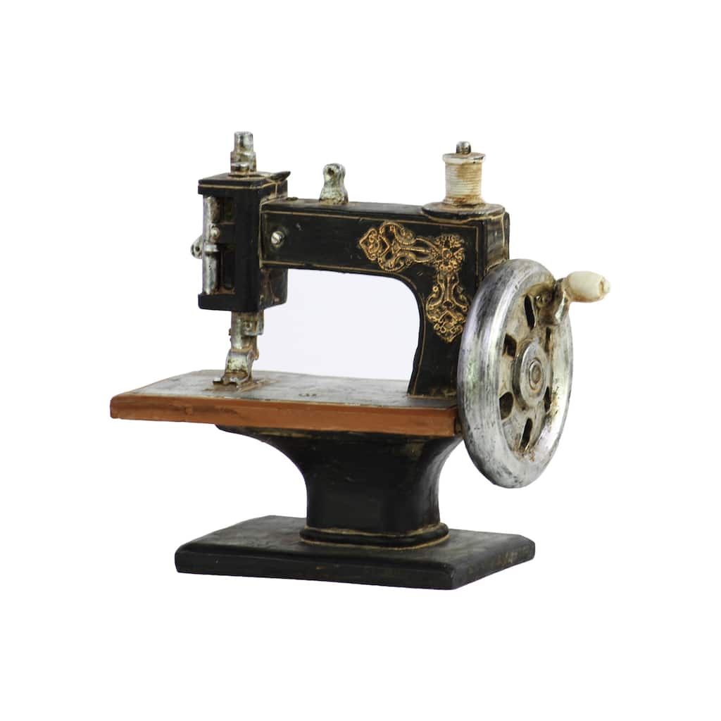 Resin Sewing Machine Figurine
