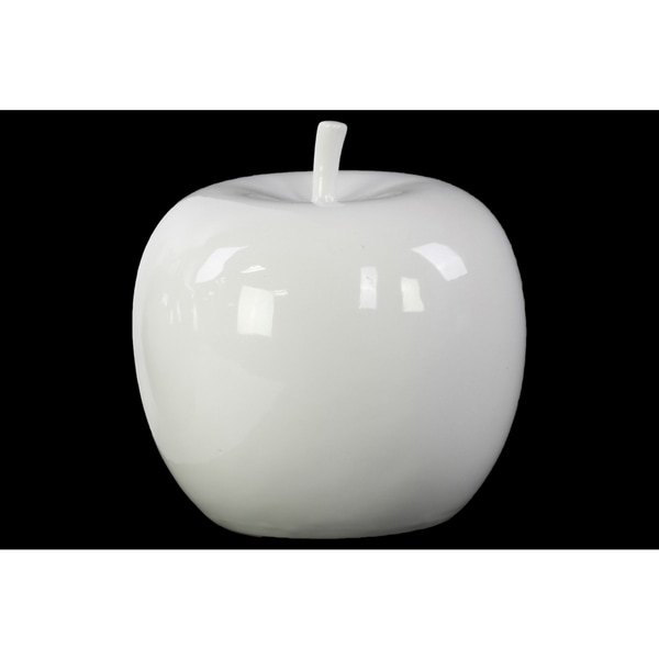 Shop Ceramic Apple White - Free Shipping On Orders Over ...