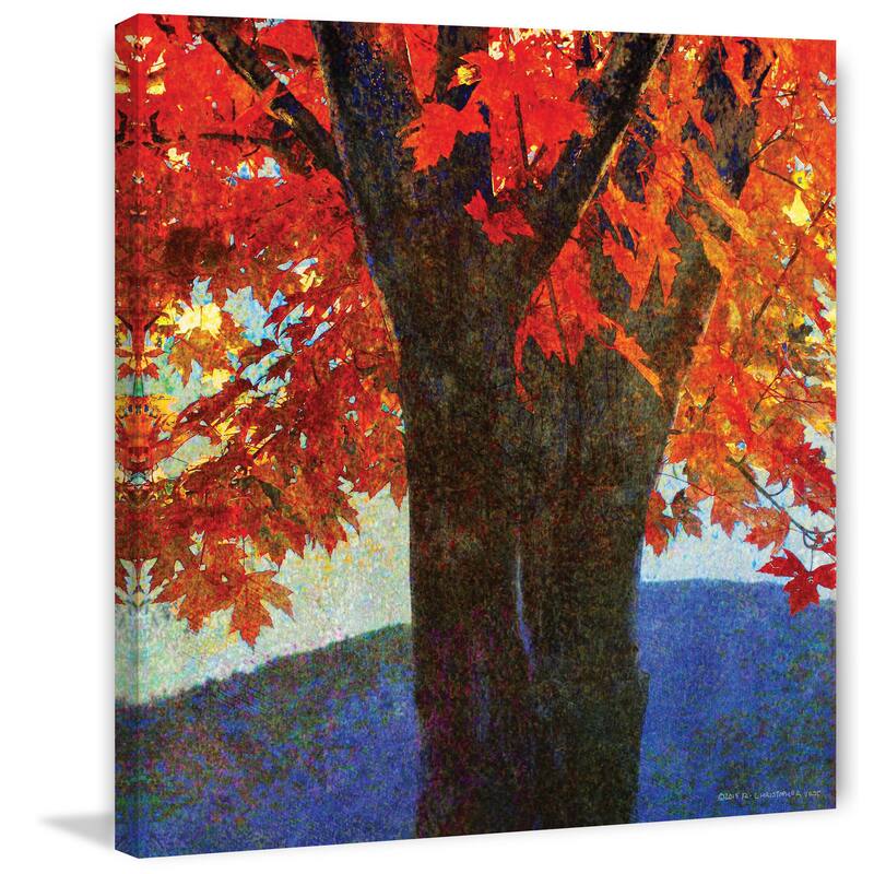 Marmont Hill - Brilliant Fall Maple I by Chris Vest Painting Print on Canvas - Multi-Color