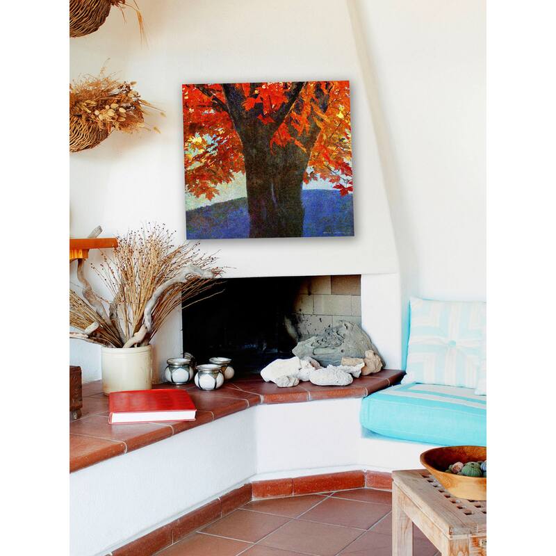 Marmont Hill - Brilliant Fall Maple I by Chris Vest Painting Print on Canvas - Multi-Color