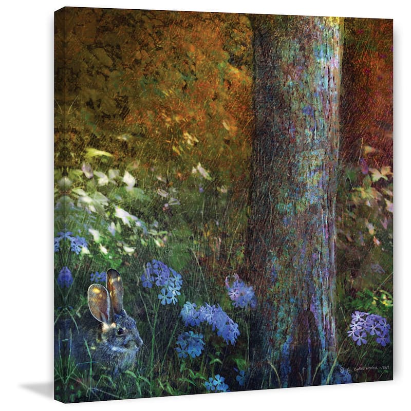 Marmont Hill - Forest Bunny by Chris Vest Painting Print on Canvas