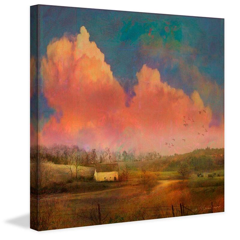 Marmont Hill - Pastoral Sunset by Chris Vest Painting Print on Canvas - Multi-Color