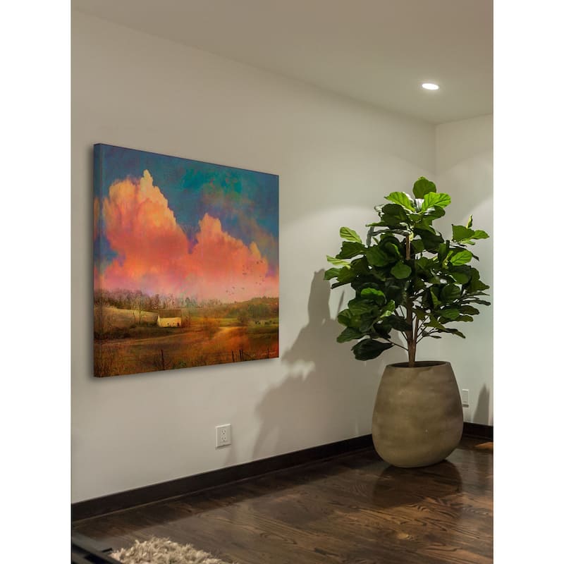 Marmont Hill - Pastoral Sunset by Chris Vest Painting Print on Canvas - Multi-Color