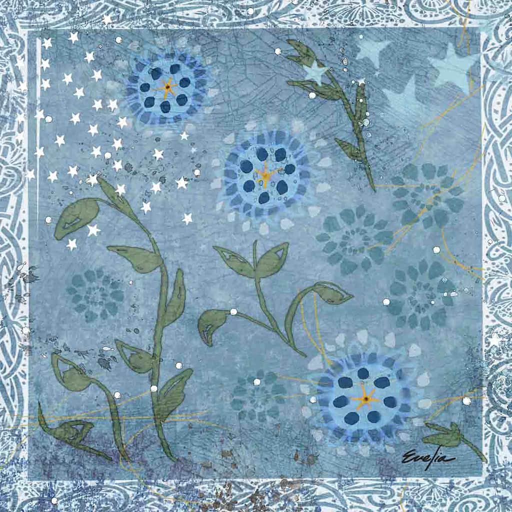 Marmont Hill - Eves Flowers by Evelia Painting Print on Canvas - Multi-Color