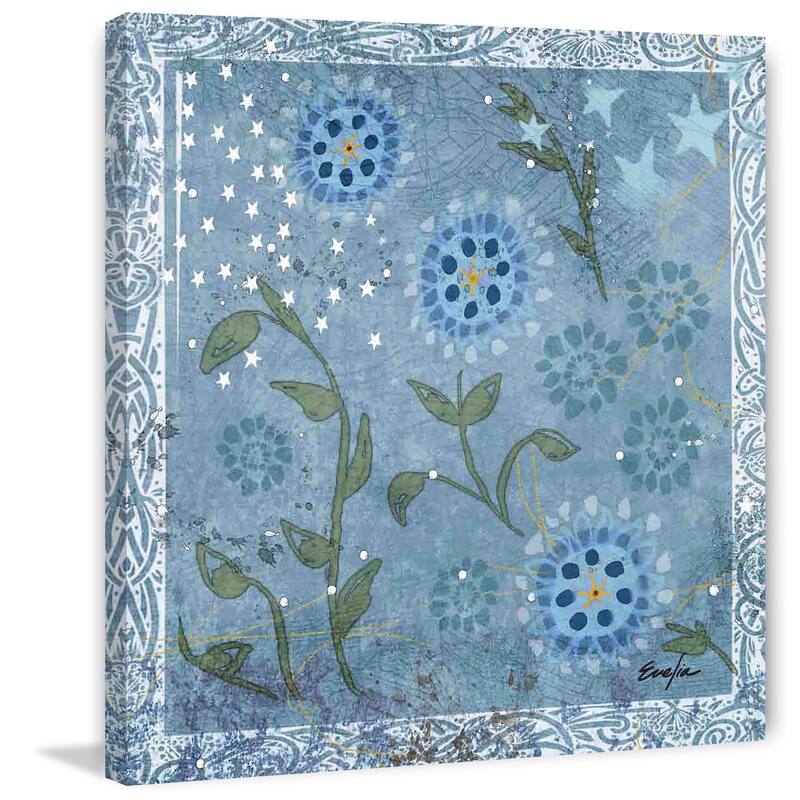 Marmont Hill - Eves Flowers by Evelia Painting Print on Canvas - Multi-Color