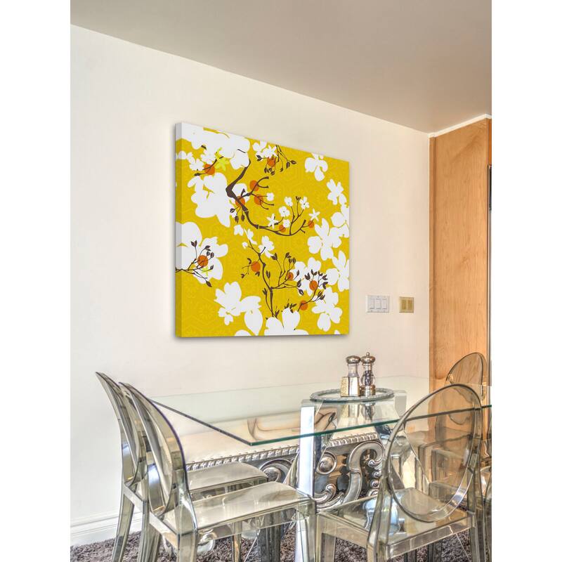 Marmont Hill - Mandarin Flora by Evelia Painting Print on Canvas - Multi-Color