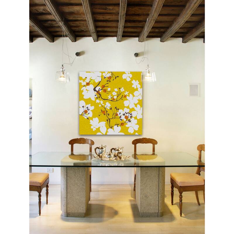 Marmont Hill - Mandarin Flora by Evelia Painting Print on Canvas - Multi-Color