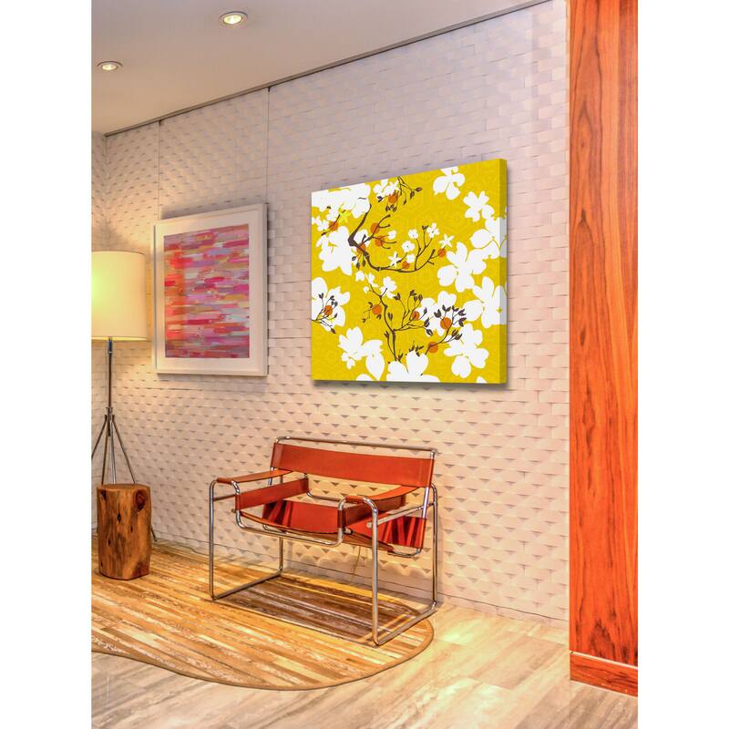 Marmont Hill - Mandarin Flora by Evelia Painting Print on Canvas - Multi-Color