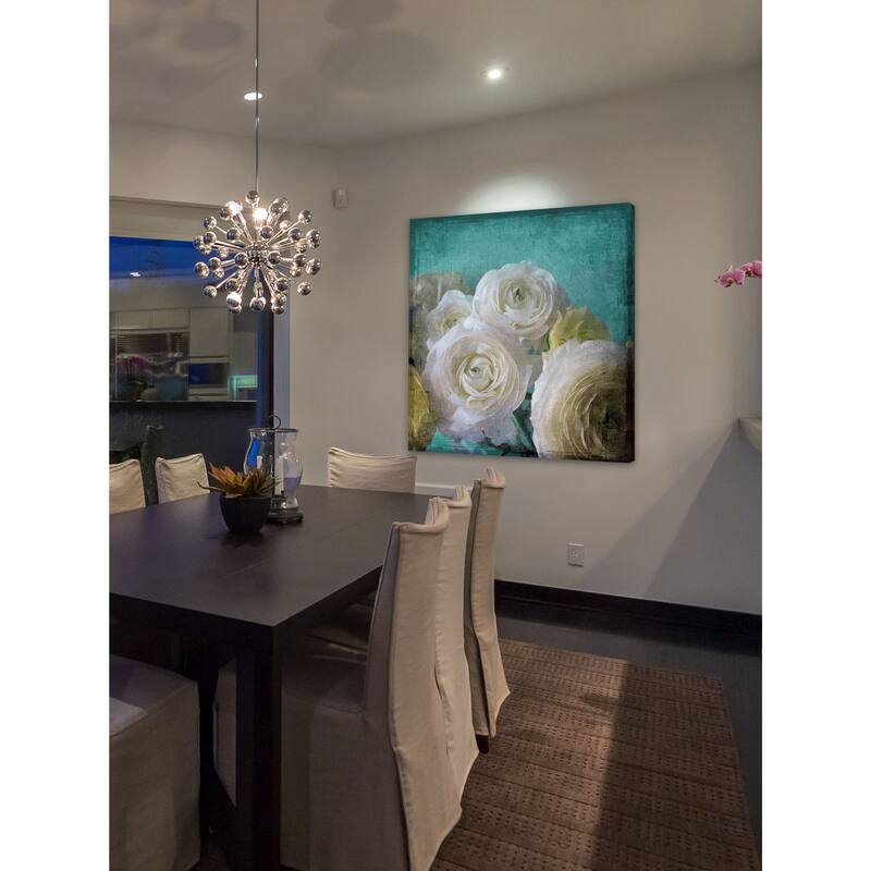 Marmont Hill - Yellow Ranunculus B by Stalus Painting Print on Canvas - Multi-Color