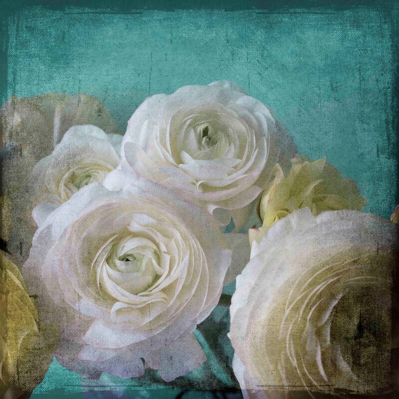 Marmont Hill - Yellow Ranunculus B by Stalus Painting Print on Canvas - Multi-Color