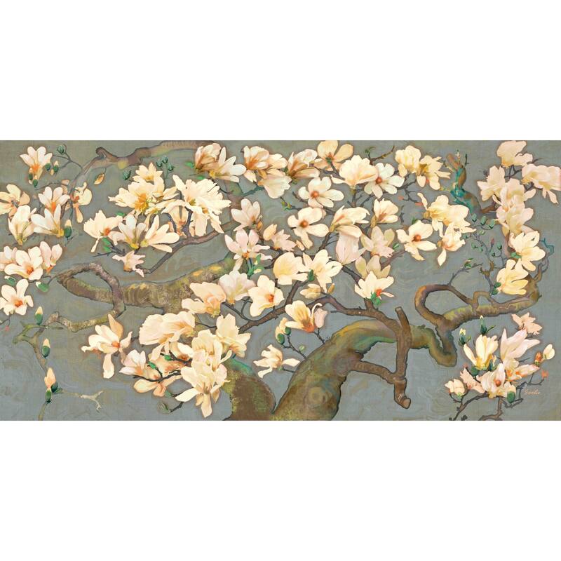 Marmont Hill - Magnolia Branches IV by Evelia Painting Print on Canvas - Multi-Color