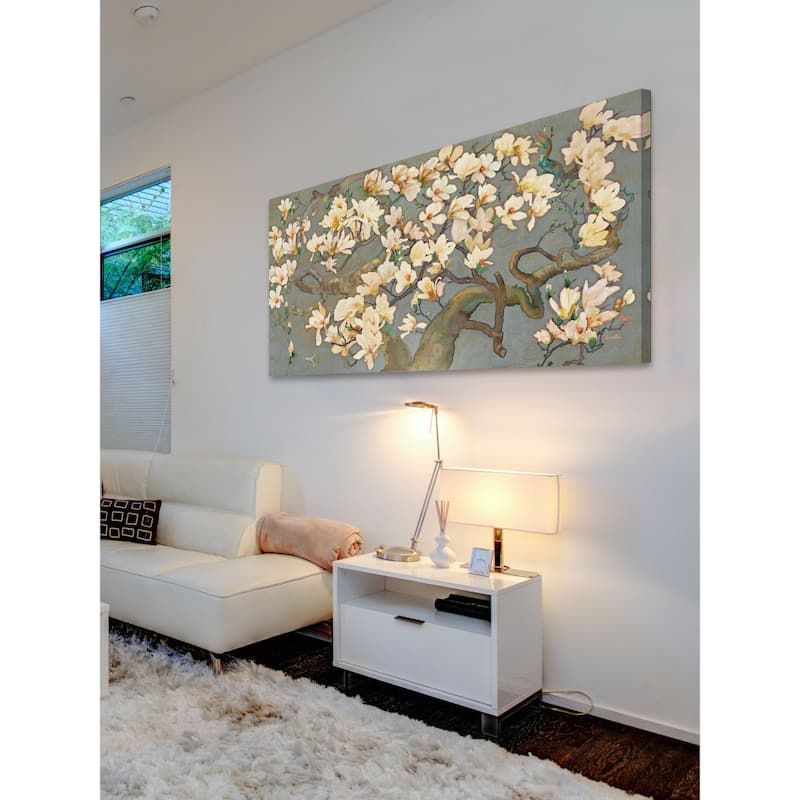 Marmont Hill - Magnolia Branches IV by Evelia Painting Print on Canvas - Multi-Color