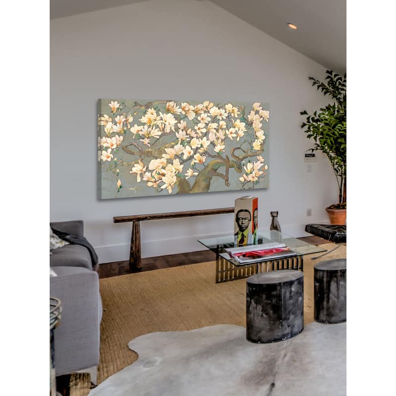 Marmont Hill - Magnolia Branches IV by Evelia Painting Print on Canvas - Multi-Color