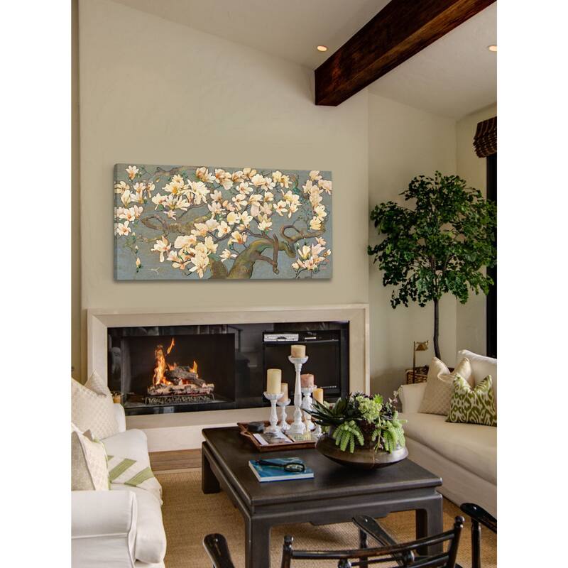 Marmont Hill - Magnolia Branches IV by Evelia Painting Print on Canvas - Multi-Color