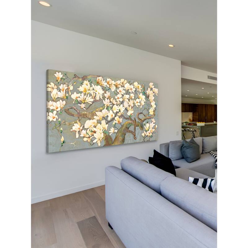 Marmont Hill - Magnolia Branches IV by Evelia Painting Print on Canvas - Multi-Color