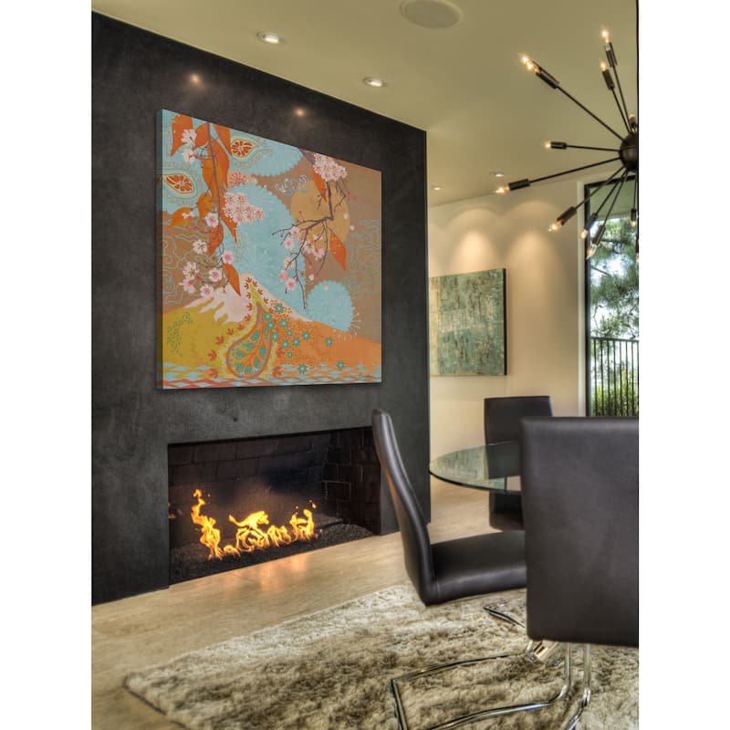 Marmont Hill - Autumn Flowering Cherry II by Evelia Painting Print on Canvas - Multi-Color