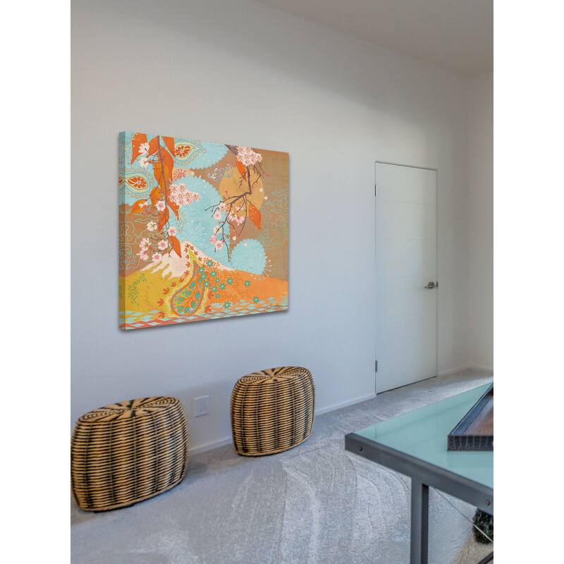 Marmont Hill - Autumn Flowering Cherry II by Evelia Painting Print on Canvas - Multi-Color