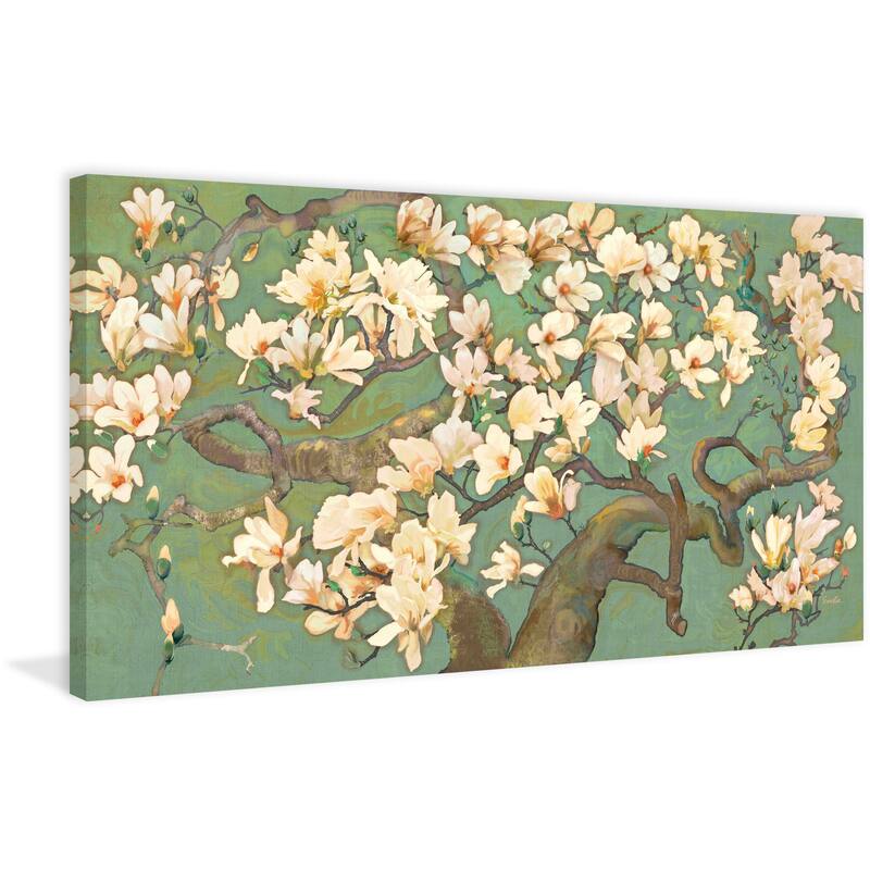Marmont Hill - Magnolia Branches III by Evelia Painting Print on Canvas - Multi-Color