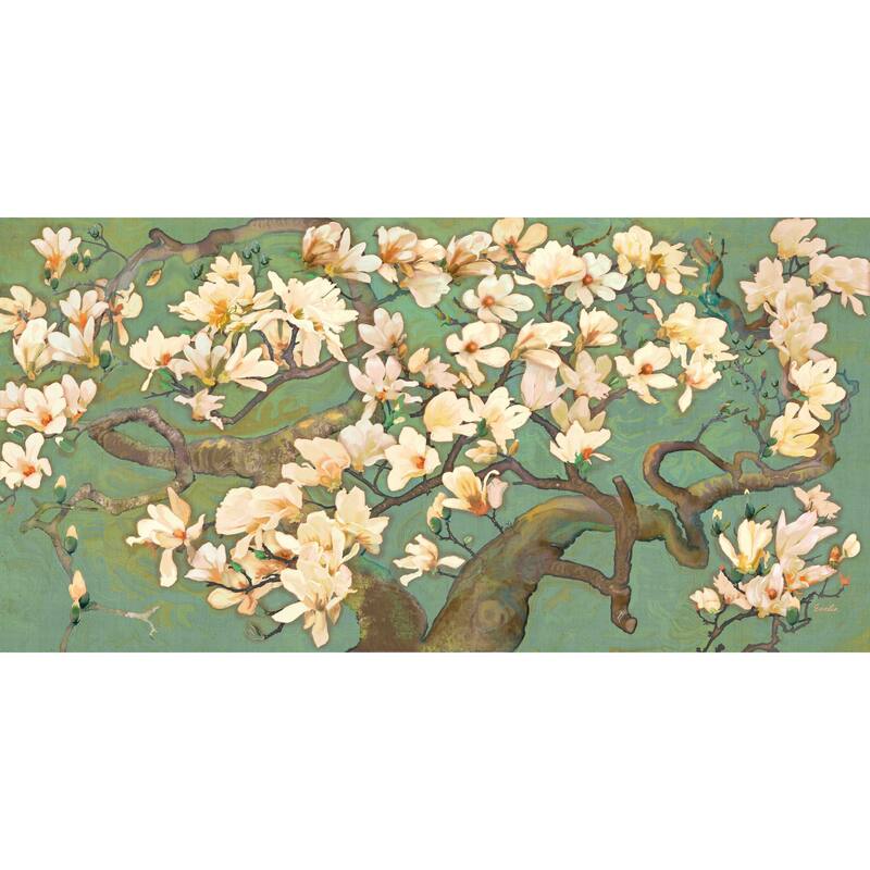 Marmont Hill - Magnolia Branches III by Evelia Painting Print on Canvas - Multi-Color
