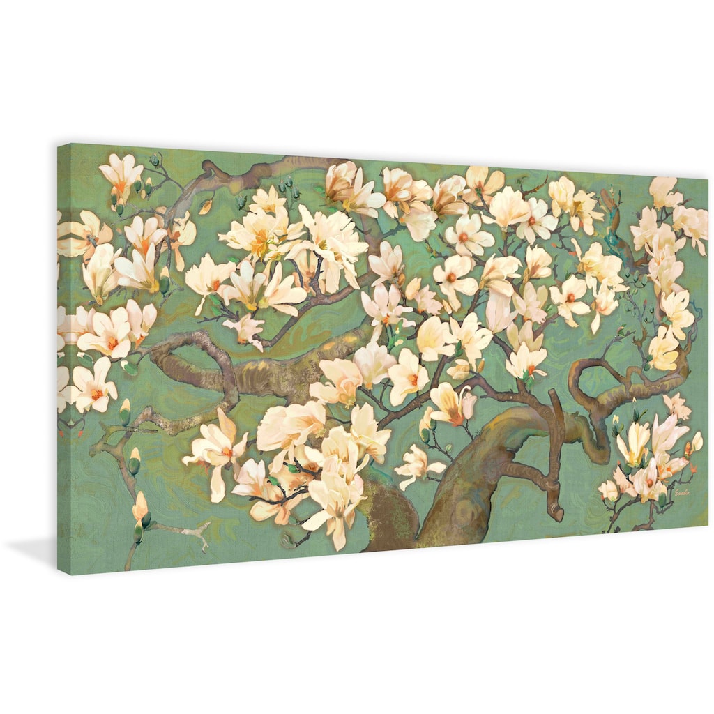 Marmont Hill - Magnolia Branches III by Evelia Painting Print on Canvas - Multi-Color