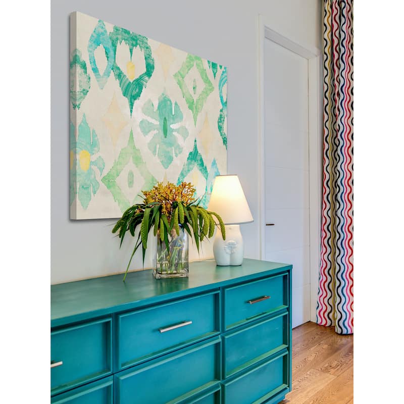 Marmont Hill - Emerald Star by Evelia Painting Print on Canvas - Multi-Color
