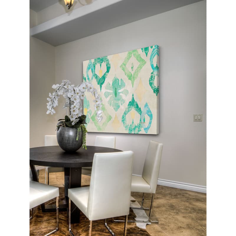 Marmont Hill - Emerald Star by Evelia Painting Print on Canvas - Multi-Color