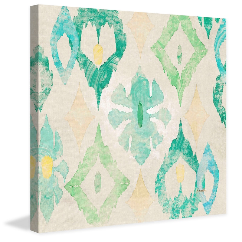 Marmont Hill - Emerald Star by Evelia Painting Print on Canvas - Multi-Color