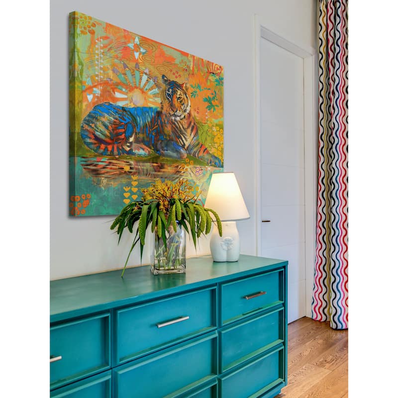 Marmont Hill - South China Tiger by Evelia Painting Print on Canvas - Multi-Color