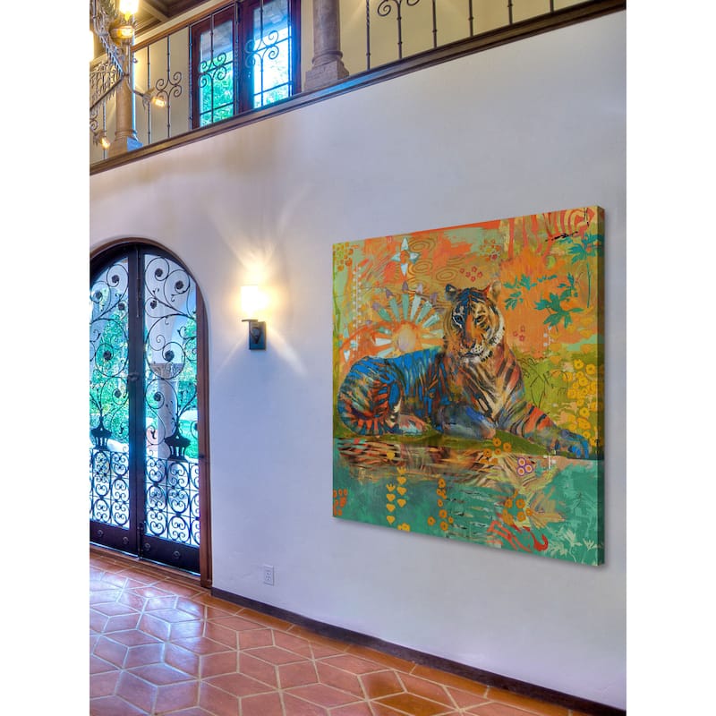 Marmont Hill - South China Tiger by Evelia Painting Print on Canvas - Multi-Color