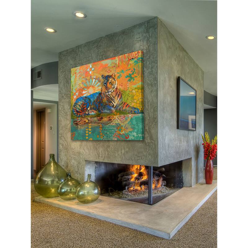 Marmont Hill - South China Tiger by Evelia Painting Print on Canvas - Multi-Color