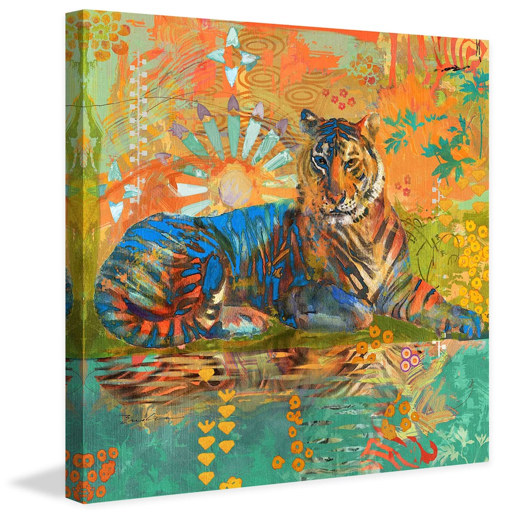 Marmont Hill - South China Tiger by Evelia Painting Print on Canvas - Multi-Color