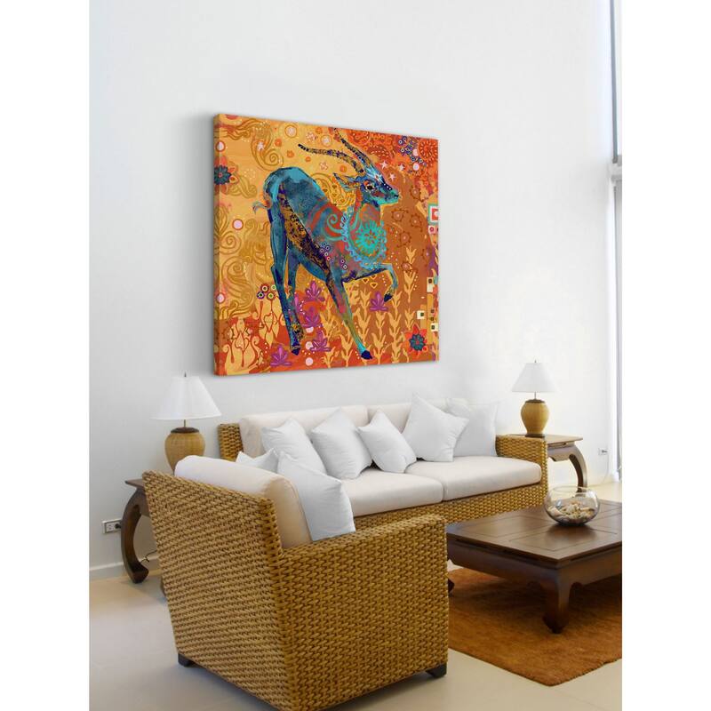 Marmont Hill - Gazelle of Samburu by Evelia Painting Print on Canvas - Multi-Color