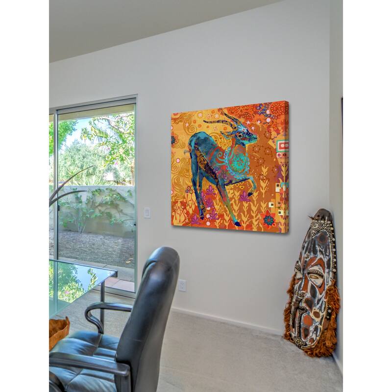 Marmont Hill - Gazelle of Samburu by Evelia Painting Print on Canvas - Multi-Color