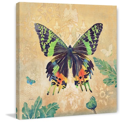 Marmont Hill - Madagascar Sunset Buttery by Evelia Painting Print on Canvas - Multi-Color
