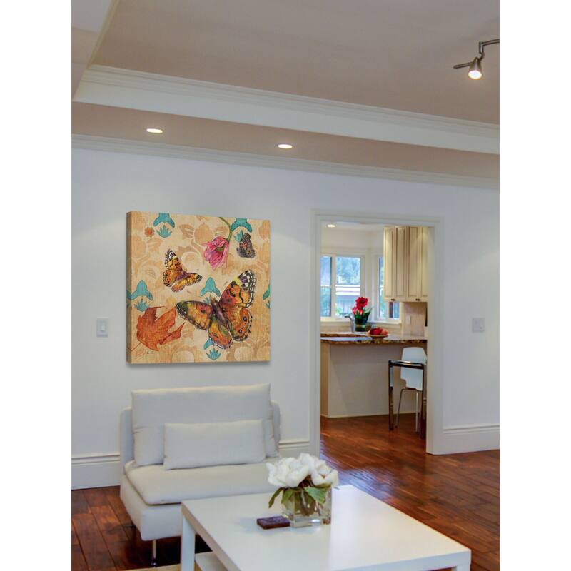 Marmont Hill - Painted Lady Buttery by Evelia Painting Print on Canvas - Multi-Color