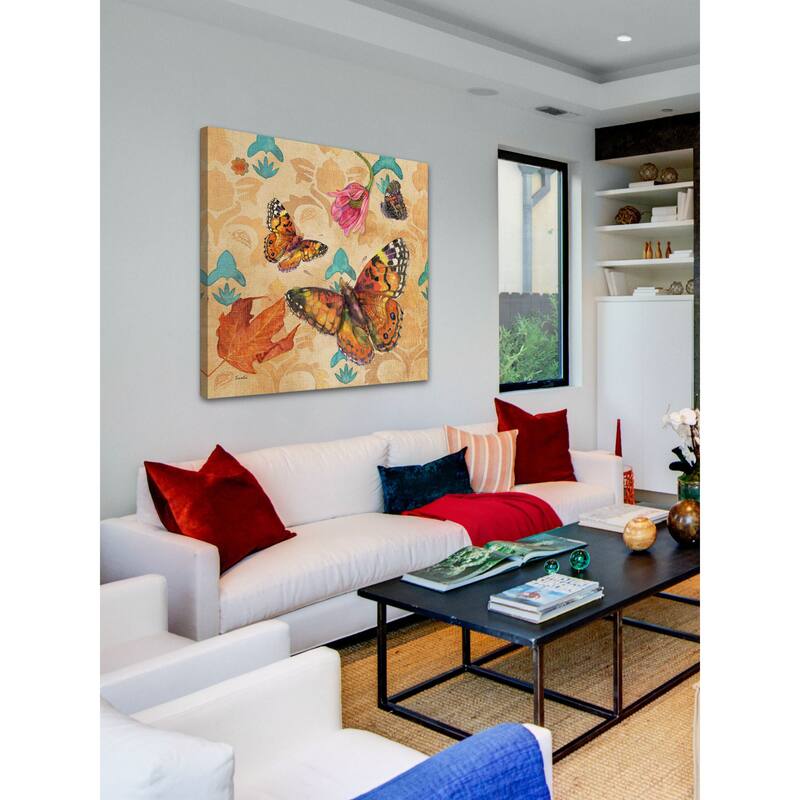 Marmont Hill - Painted Lady Buttery by Evelia Painting Print on Canvas - Multi-Color