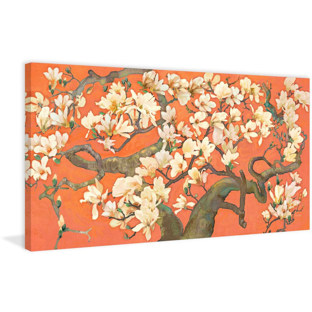 Marmont Hill - Magnolia Branches I by Evelia Painting Print on Canvas - Multi-Color