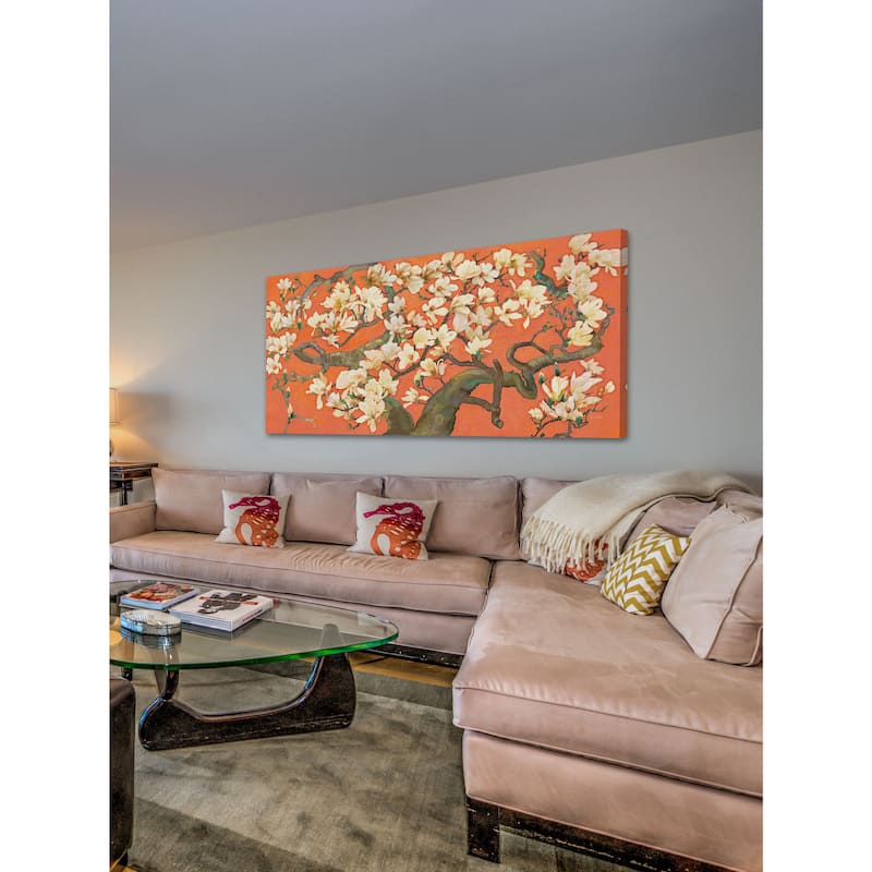 Marmont Hill - Magnolia Branches I by Evelia Painting Print on Canvas - Multi-Color