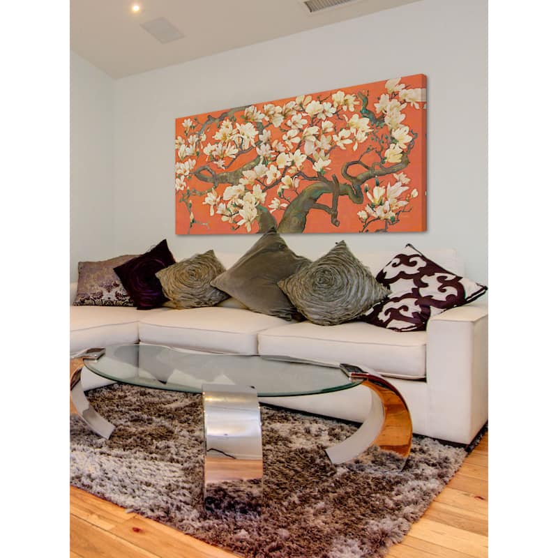 Marmont Hill - Magnolia Branches I by Evelia Painting Print on Canvas - Multi-Color